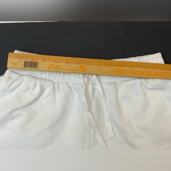 Rebel Sky Athletic shorts Women’s size Medium cotton blend Tie pull-on white - Picture 9 of 9